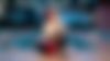 A woman is playing bowling