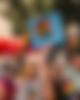 Pride Parade, Regenbogenparade, woman holding a sigh