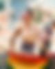 Pride Parade, Regenbogenparade, woman topless, breasts