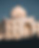 Taj Mahal with people in front